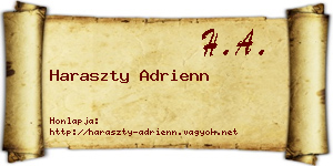 Haraszty Adrienn névjegykártya