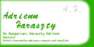 adrienn haraszty business card